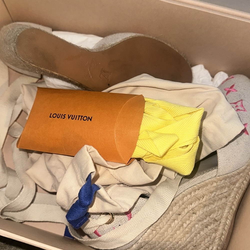 Luis Vuitton Monogram Platform Espadrilles. - image 3